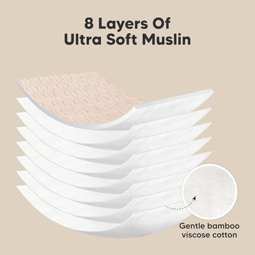 KeaBabies 5-Pack Muslin Baby Burp Cloths for Boys and Girls and 3-Pack Baby Swaddle Sleep Sacks - Cotton Kids Washcloths, Burping Rags - Newborn Swaddle Sack4