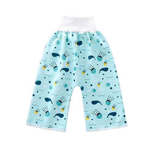 Ububiko Baby-Trainingshose, Kinder-Trainingsunterwäsche, Kleinkind-Baumwolltöpfchen, hohe Taille, Trainingshose, Baby-Pflege-Trainingshose Cover