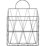 Healifty Hängender Wandordner und Zeitschriftenhalter aus Metall Dekorativer Bücherhalter mit Griff Verschleißfest Platzsparend für Büro Zuhause und Klassenzimmer