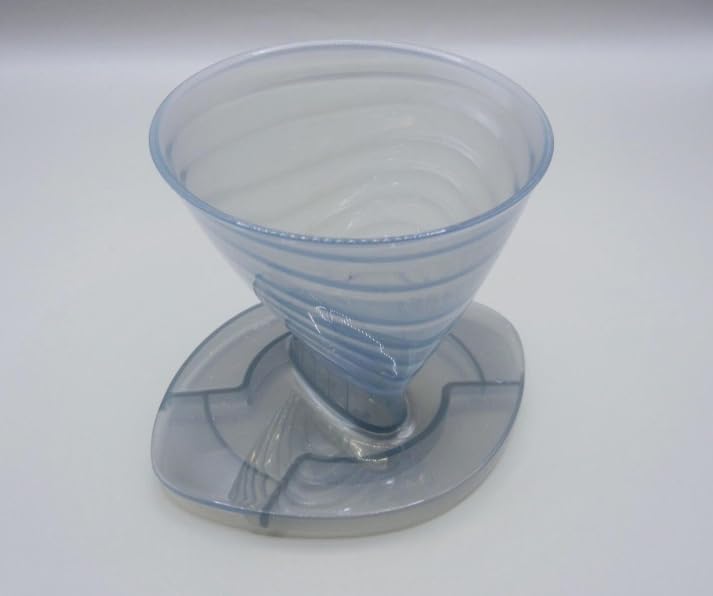 จากบนลงล่าง view of Daiso Double Coffee Dripper on cups