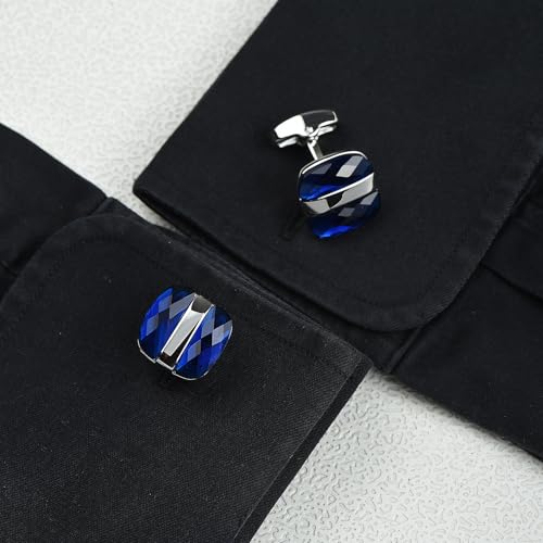 Mancuernillas de Circonia Cúbica para Hombre Pave Formal miniatura 5