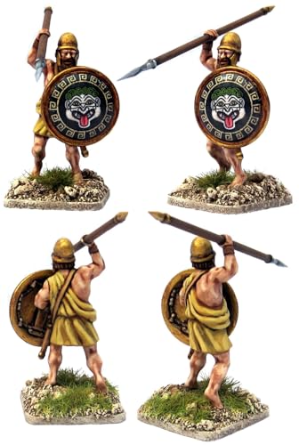 Wargames Delivered Greek Unarmoured Hoplites y Archers 28mm miniatura 7