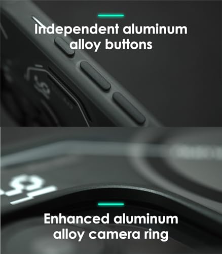 Image of Aulumu A16 iPhone 16 Pro Max Magnetic Thermal Case | Updated Camera Control | IMD Technology | Compatible with Magsafe | Complete Wrap-Around | Touch Translucent Gray