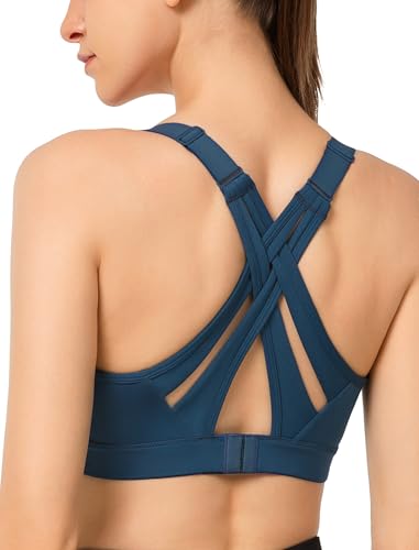 Yvette High Impact Sports Bra with Criss Cross Back
