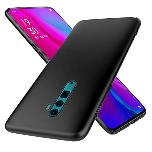 Image of Mobile Back Cover Case for Oppo Reno 2 (Silicone Case|CameraProtection|Black SC1510)