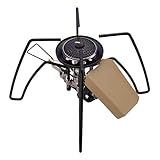 Totalmente ajustable: nuestro horno de cassette ofrece una función de calentamiento ajustable y proporciona estabilizado para comidas perfectamente preparadas. Experimenta una amplia gama de opciones de calefacción precisas con esta estufa de camping avanzada