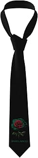 Bangladesh Bangladeshi Rose Flower Flag Novelty Skinny Men'S Necktie Perfect Formal Events Festive Occasions