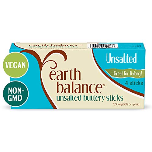 Earth Balance Unsalted Buttery Sticks, Vegan, 1 lb. 4 Sticks, 16 oz