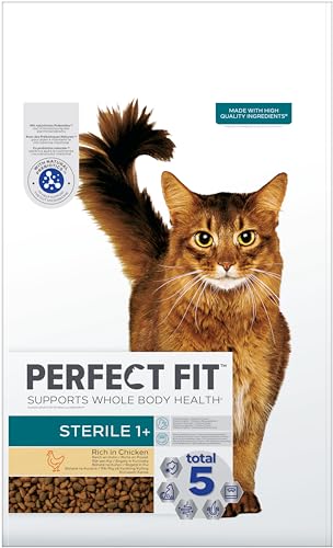 PERFECT FIT Sterile Adult Trockenfutter für erwachsene, sterilisierte Katzen ab 1 Jahr - Huhn, 7 kg (1 Beutel)