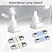 Xislet 924-798 Dome Lamp Switch Kit with 4 Bulbs Compatible with Tundra Honda Odyssey Accord Pilot Ridgeline Acura Dodge Ram Overhead Interior Map Light Switches
