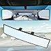 REGUICORP Rear View Mirror, 12 Inch Universal Wide Angle Rear View Mirror Accessories Panoramic Convex Clip-on for Cars, SUVs, Trucks, Vehicles
