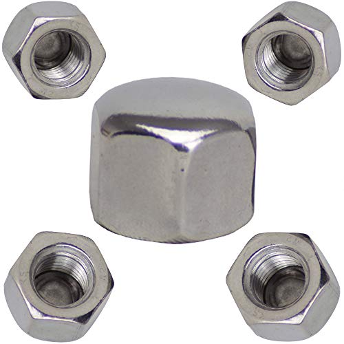 Lot de 5 écrous à chape M16 - Forme basse DIN 917 - En acier inoxydable A2 V2A VA - Écrous hexagonaux VB Cover