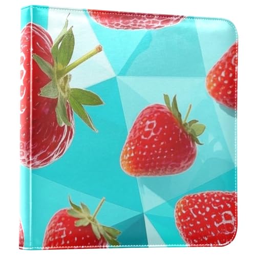 Photo Album 4x6, 5x7,6x8,Artificial Leather Photo Albums with 20 Detachable Sheets Strawberry Pattern for Family Kids,Multi 11
