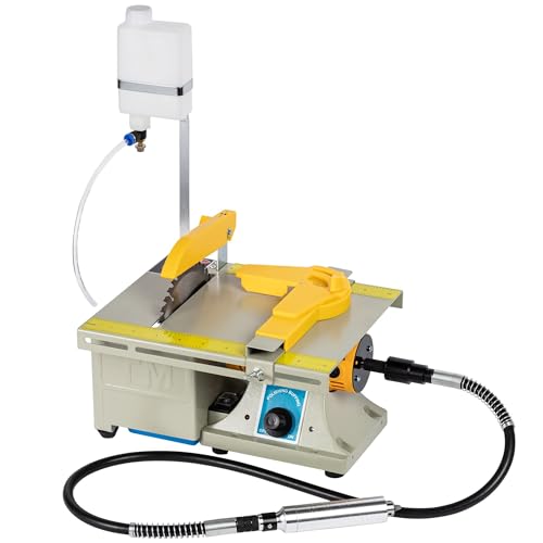 Lapidary Saw for Rock Cutting, 110V Wet Cutting Machine with 100cm...