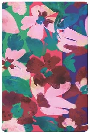 AIXIWAWA Gouache Painting Crib Sheet for Baby Toddler, Fitted Breathable and Soft Mini Playard Sheet Pack n Play Crib Mattress
