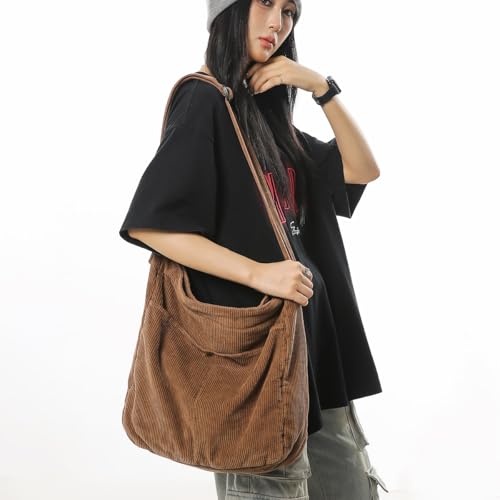 Bolso Tote de Pana para Mujer con Cierre y Correa Ajustable miniatura 4