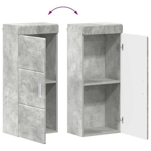 Muebles de baño modernos Tulum: organizador rectangular gris de 4 piezas 6