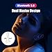 Bluetooth 5.0 True Wireless Earbuds, Sports In-Ear Truly Wireless Bluetooth Headphones Deep Bass IPX6 Sweatproof Stereo Call w/ Mic Instant Pair Low Latency Wireless Mini Headset Earphone 28H Playtime