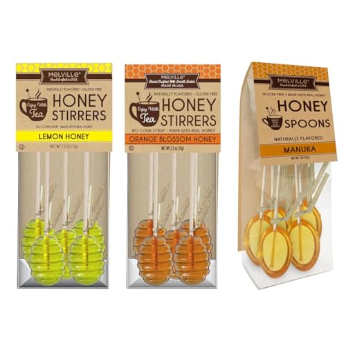 Melville Honey Spoon Pack 3 Sabores 15 Cucharas de Miel