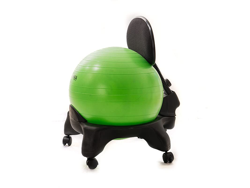 Kikka Active Chair Plus Chaise ergonomique avec balle gonflable, vert