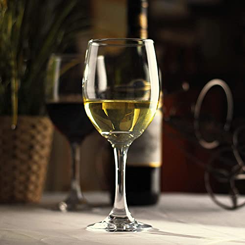 Image of bellemax 470ML Round Wine Glasses | Crystal Clear Stem Wine Glasses for Red Wine, White Wine, Champagne, Cocktails & Mocktails | Elegant Drinking Glasses for Home Set of 2