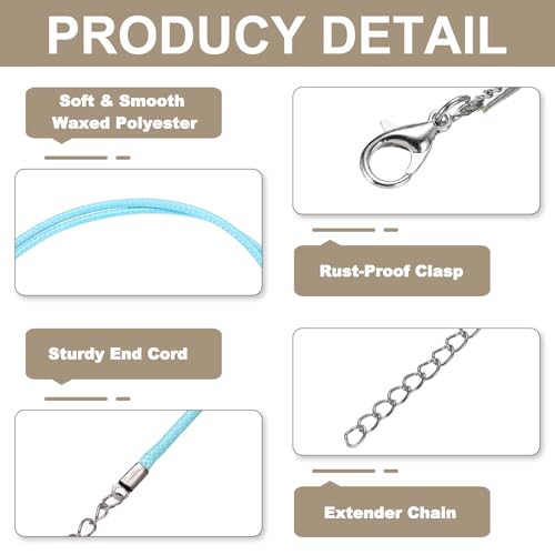 Cuerda para collar lista para montar: olvídate de nudos con este cordón de 24" 4