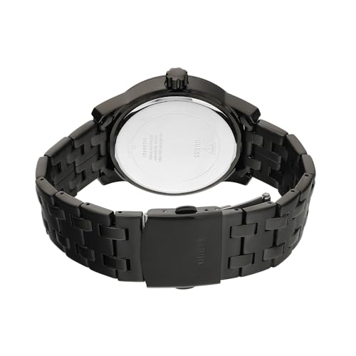 Image of GUESS Round 44mm Black Dial Analog Men Watch - U12604G1M