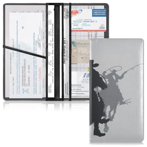 Organizador de documentos de cuero miniatura 6