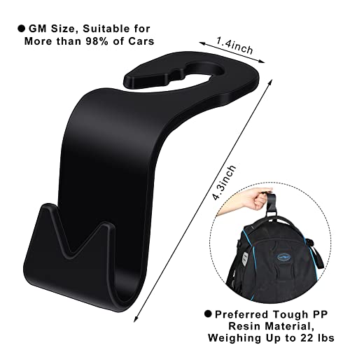 Tallew 2 Pcs Adjustable Elastic Cargo Net, 35-63 Inch Truck Bed Cargo Net With 8Pcs Car Back Seat Headrest Hooks Universal Stretchable Heavy Duty Trunk Mesh Storage Organizer For Car Suv #TOP4