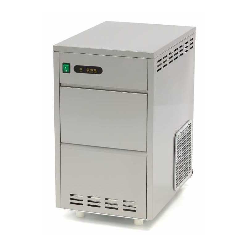 Machine à Glace Pilée en Paillettes – 30 kg/24h – Stockage 10 kg – Inox – Refroidissement...