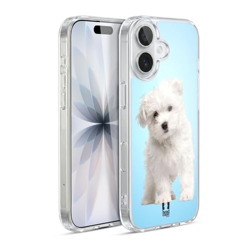 Head Case Designs Maltese Puppy Popular Dog Breeds Gel Case [Military Grade Protection] Compatible with Apple iPhone 17 and Compatible with MagSafe
