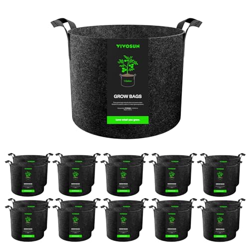 Image of VIVOSUN 20-Pack 1 Gallon Plant Grow Bags Fabric Pots with Handles