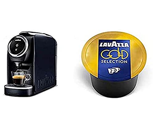 Lavazza Blue Classy Mini Single Serve Espresso Coffee Machine LB 300 with Gold Selection 2 Coffee Capsules (Pack Of 100), Value Pack, 2 Coffee selections: simple touch controls