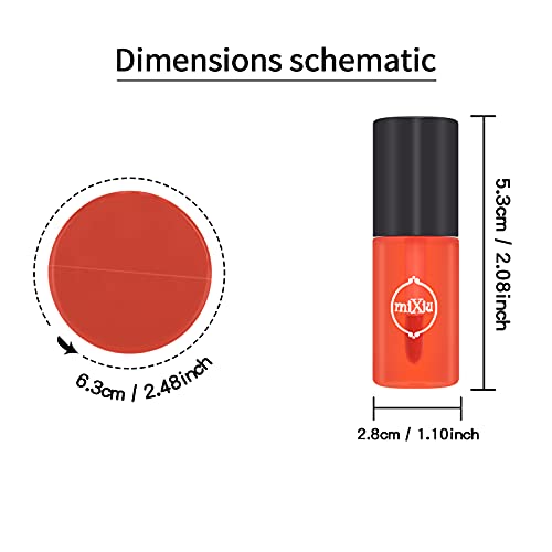 FREEORR 5 Colors Lip Tint Stain Set, Blusher Water Tint Makeup, Waterproof Long Lasting, Hydrating Fruity Dyeing Liquid Tint For Lips, Lip Tint For Girls and Women