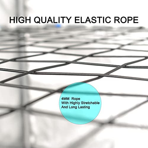 POTLAB® Advanced Scrog net 2x2 Flexible Elastic Trellis Netting Plants Support kit with Poles Prevent Tent Walls Sucking in for Grow Tent 2x2 by POTLAB - Image 4
