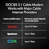NETGEAR Nighthawk Cable Modem and WiFi 6 Router Combo (CAX80) - Compatible with All Major Cable Providers incl. Xfinity, Spectrum, Cox - Cable Plans up to 6Gbps - AX6000 WiFi 6 Speed - DOCSIS 3.1