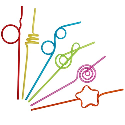 Time for Treats Curly Straws, Multicolor, VKP1097