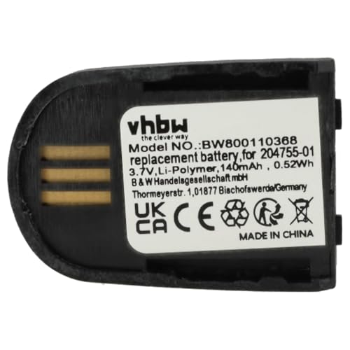 vhbw 2x Battery Replacement for Plantronics 204755-01, 82742-01, 84598-01 for Wireless Headset Headphones (140 mAh, 3.7 V, Li-polymer) - Image 2