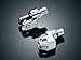 Kuryakyn 8810 Motorcycle Footpeg Component: Tapered Peg Adapters for 1985-2019 Yamaha Motorcycles, Chrome, 1 Pair