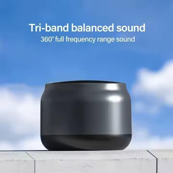 Portable Mini Bluetooth Speaker with TWS Wireless Pairing, FM Radio, AUX Input, Bass Sound, USB-C Charging, Outdoor Use - Image 2