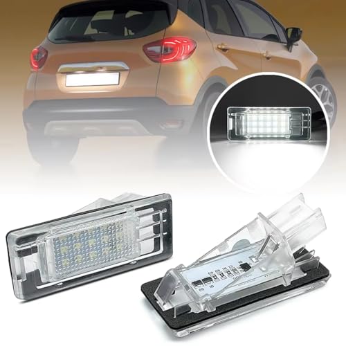 Luz de matrícula de coche con iluminación nitida para Captur MK1 4