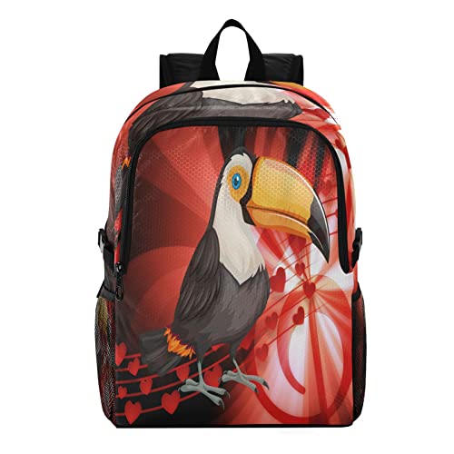 Sac à dos oiseau perroquet imperméable résistant aux fuites de bouteilles d'eau