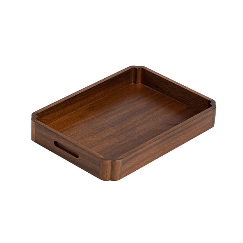 Nastya Bandeja Decorativa Moderna Bandeja De Té De Madera Maciza Sencilla For El Hogar, Bandeja De Frutas For Sala De Estar, Bandeja For Refrigerios, Café Y Postres Bandejas para Servir