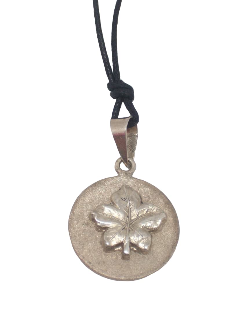 Pendentif lierre argent 925 ras-du-cou corde pour collier femme et homme