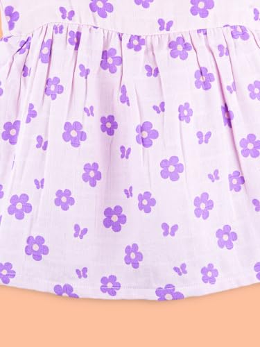 Image of Kidbea Bamboo Cotton Baby Girl Dress, Sleeveless Casual Wear Girls Frock