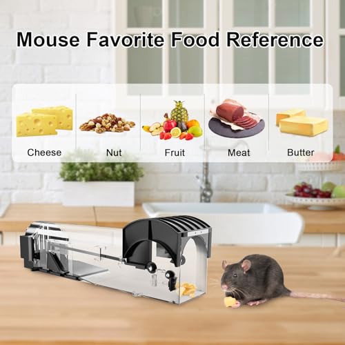 2 PCS Enlarged Humane Reusable Mouse Traps No Kill Live Rat Rodent Traps by Wanqueen - Used condition - Image 3