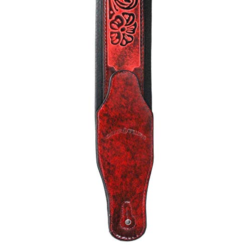 Walker & Williams GB-122 Sangle rembourrée pour guitare acoustique, électrique et basse Motif Texas Star et - Les Beatles, Paul McCartney, John Lennon, RIngo Starr, George Harrison Walker & Williams GB-122 Sangle rembourrée pour guitare acoustique, électrique et basse Motif Texas Star et – Image 5