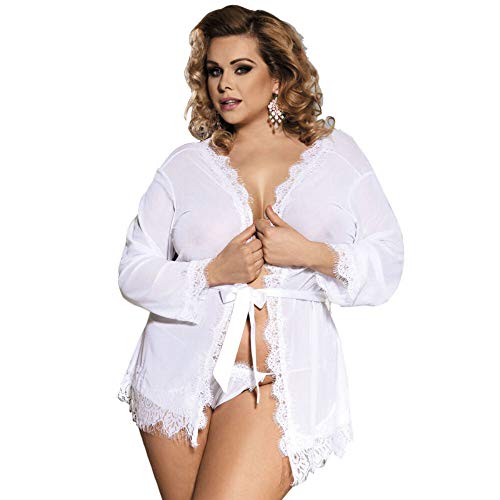 Babydoll manches longues ultra légère Subblime Queen Plus 100g confort