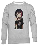 Hentai Haven-Chan Sudadera Cuello Redondo Gris Unisex