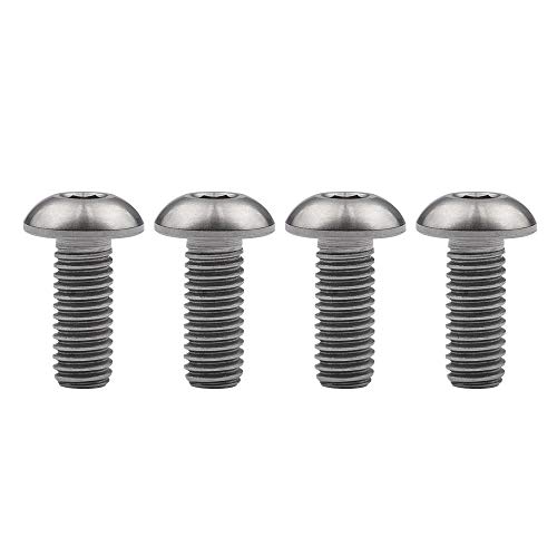 Ruifu M5 Titanium Gr5 Allen Tornillos de tapa de botón Tornillos 8 10 12 mm para jaula de botella de agua de bicicleta (paquete de 4) (M5 x 10 mm) Cover